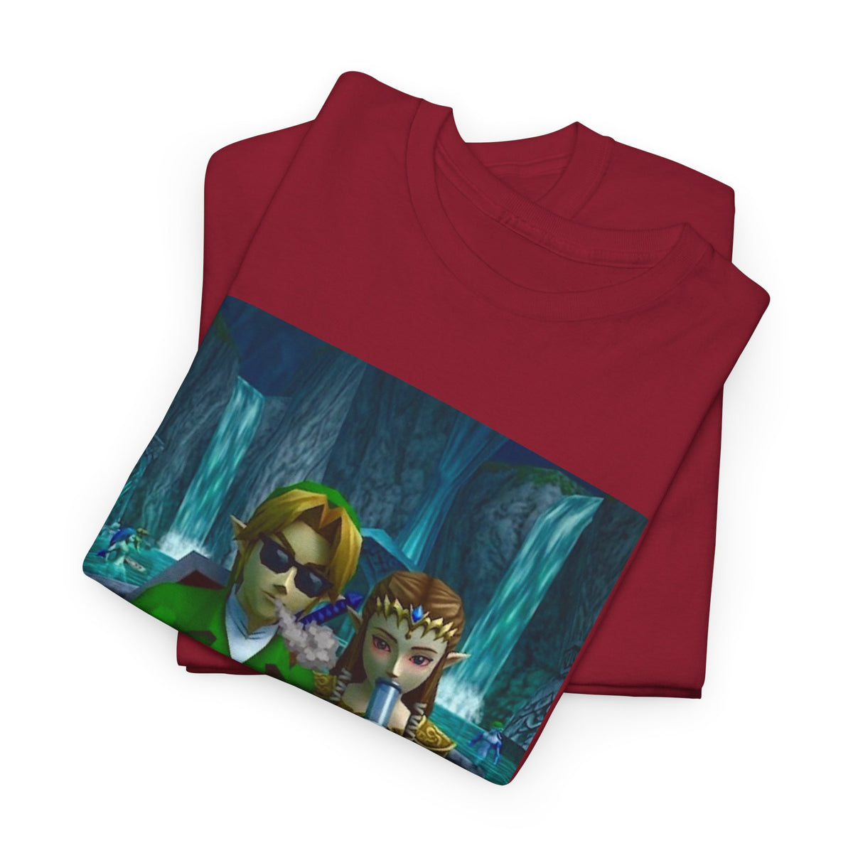 Link And Zelda Sharing A Smoke Tee