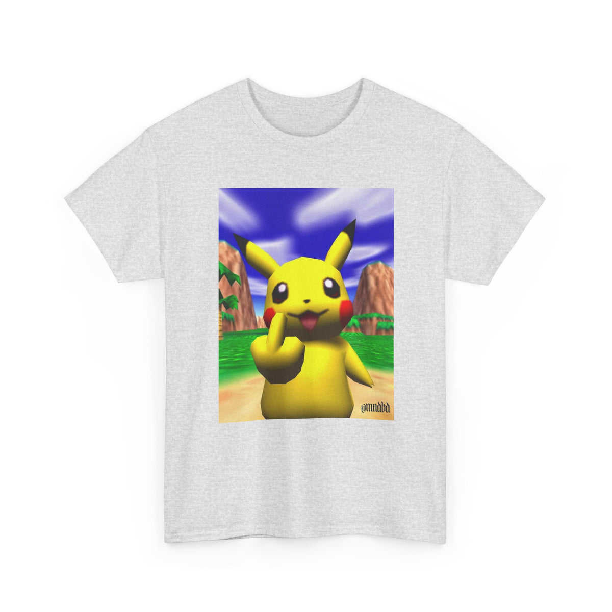 Pikachu Giving The Finger On An N64 Island