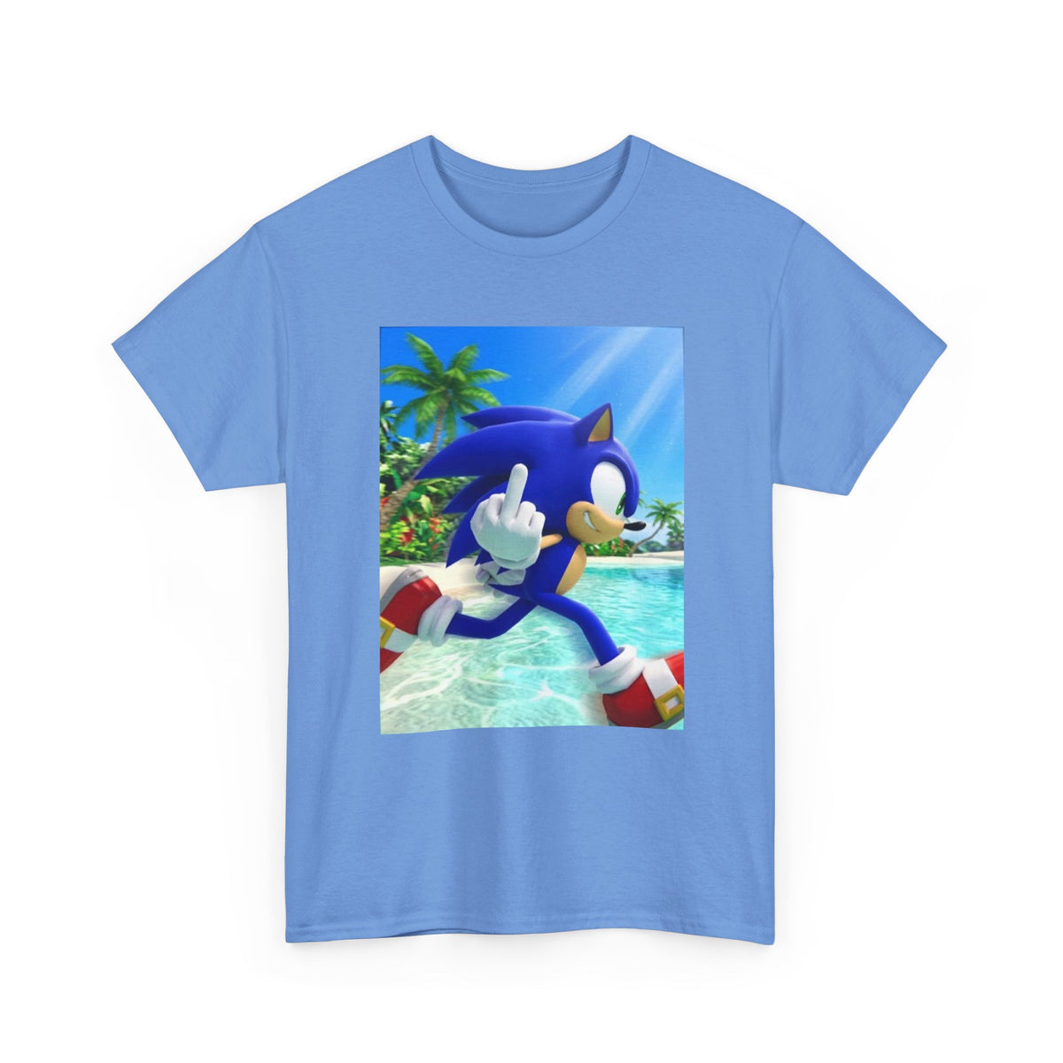 Sonic Flipping Off In Paradise Tee