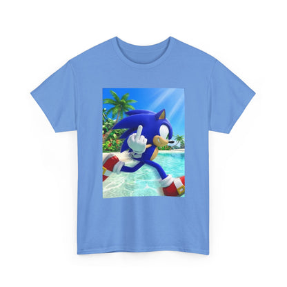 Sonic Flipping Off In Paradise Tee