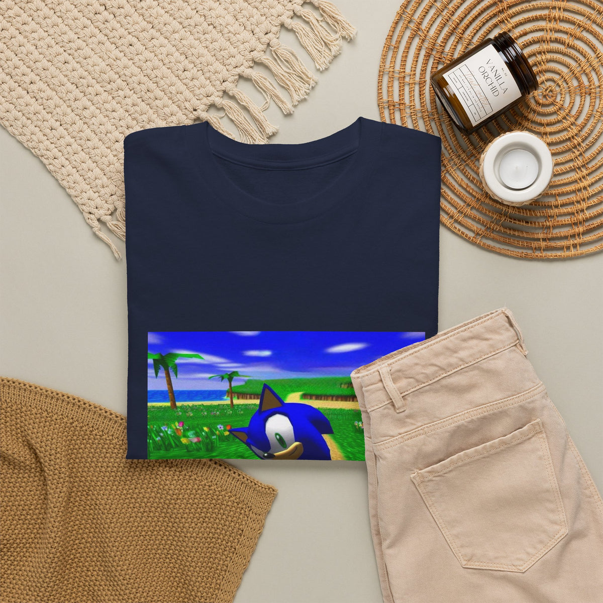 Sonic On A Trippy Green Hill Zone