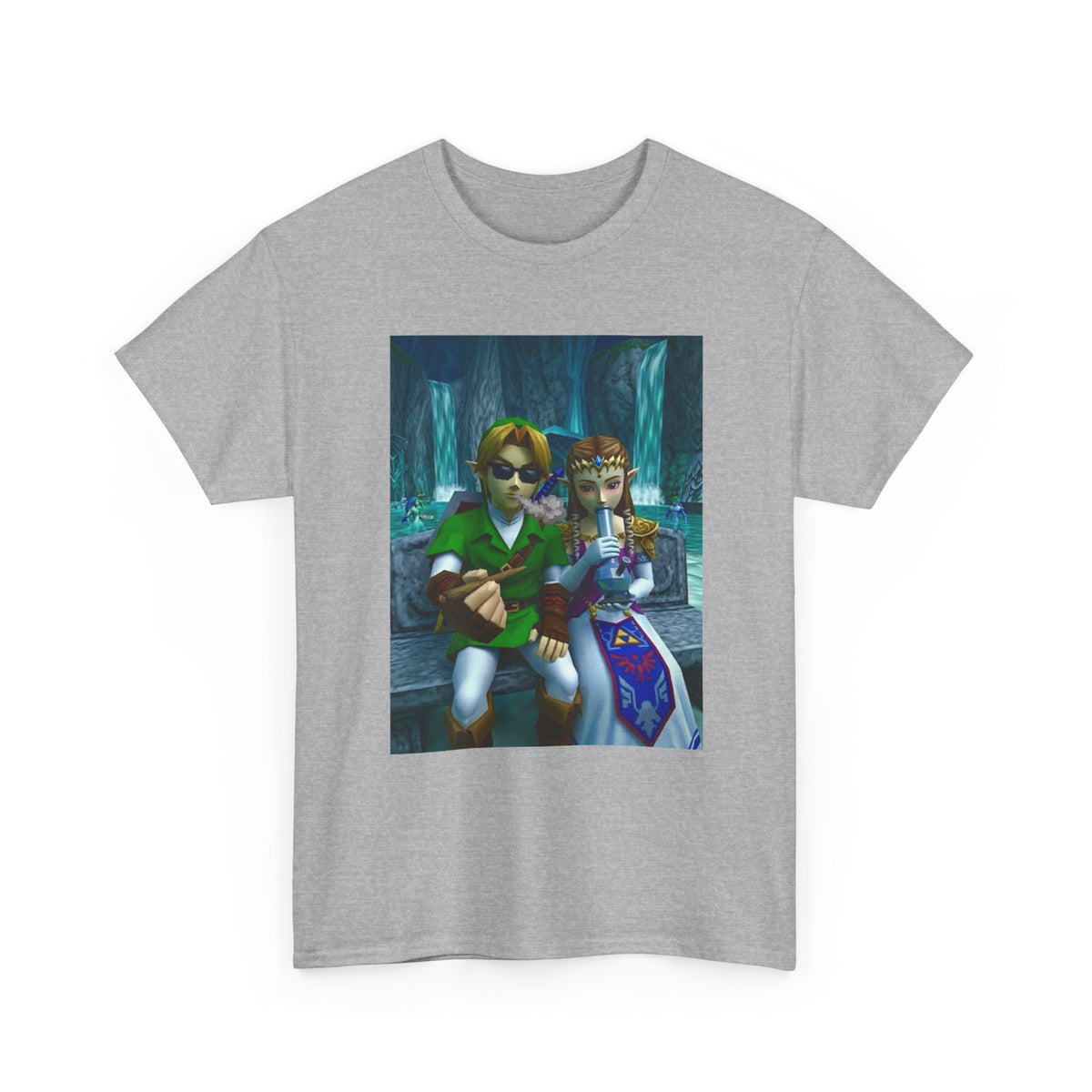 Link And Zelda Sharing A Smoke Tee