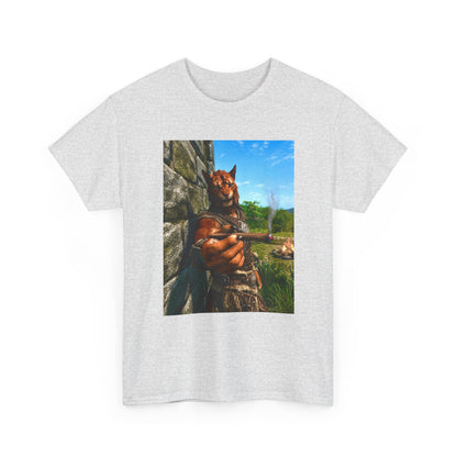 Khajiit Offering Smokin' Cigar Tee