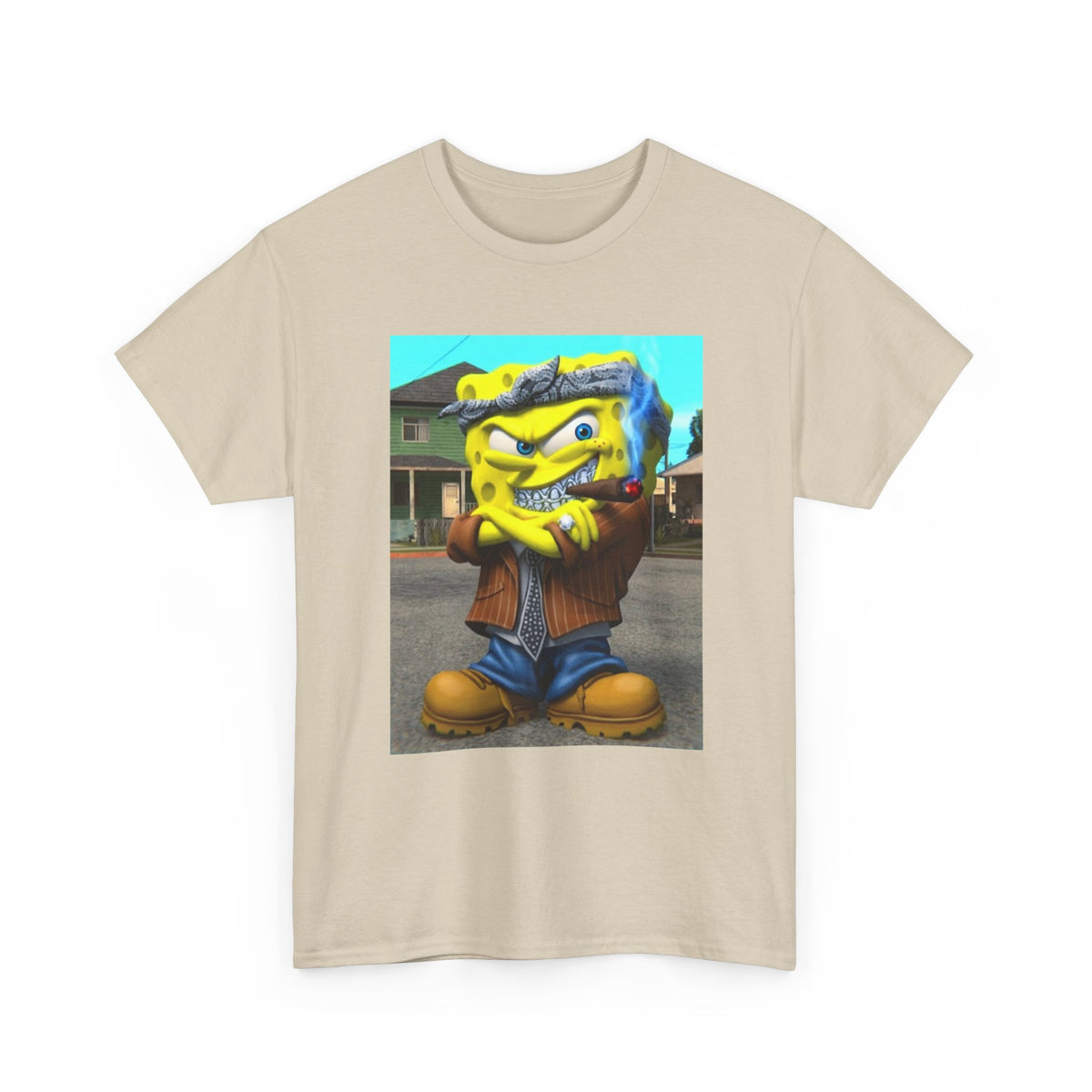 G'd Up SpongeBob Smoking Cigar Tee
