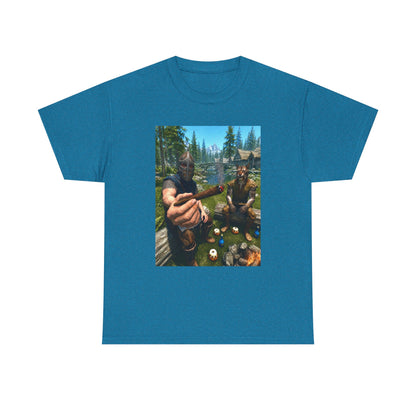 Dragonborn Khajiit Blazing In Skyrim Tee