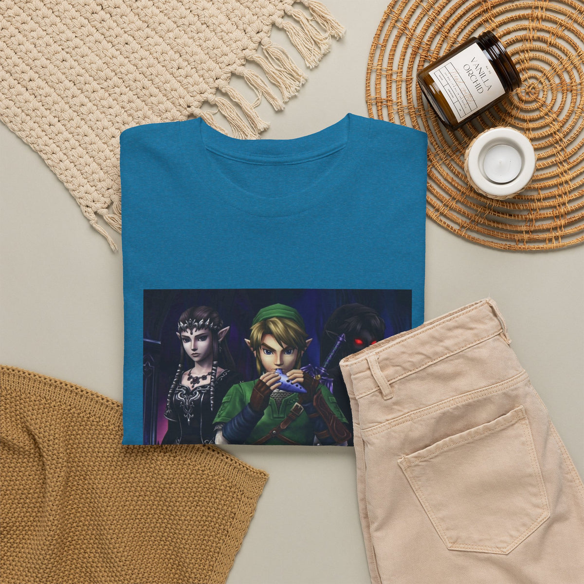Link Playing Ocarina With Dark Companions Tee