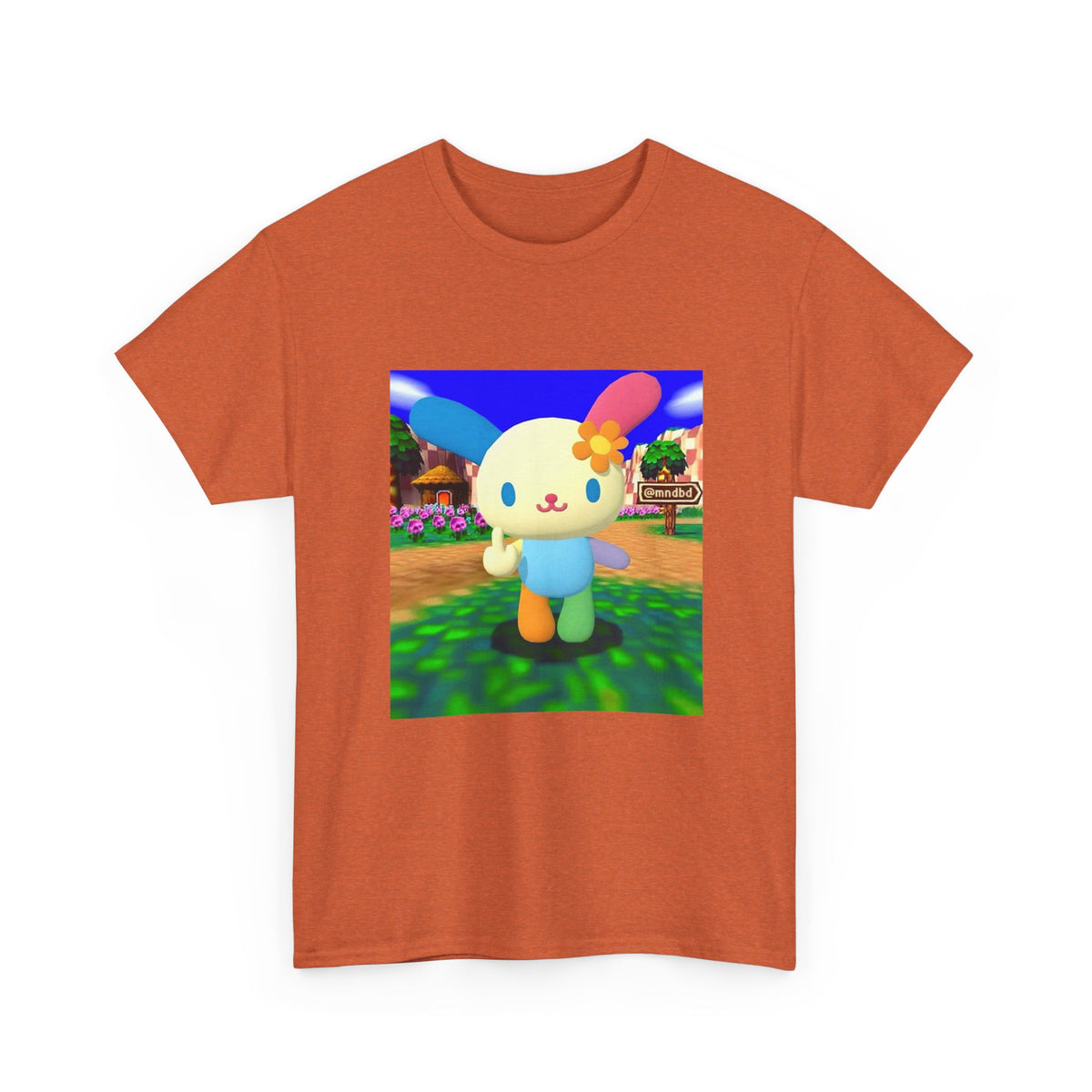 Cute Bunny Giving The Finger Tee