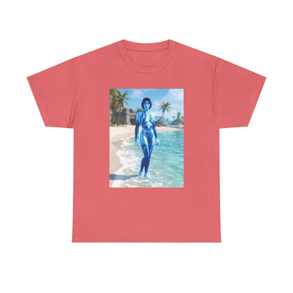 Cortana On Tropical Beach Tee
