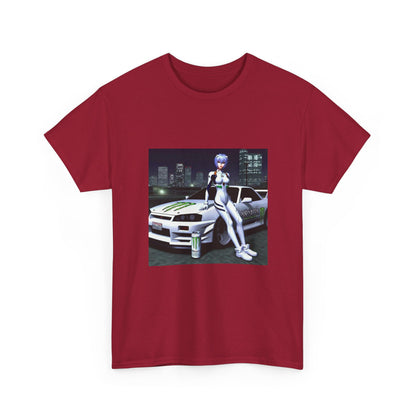 Anime Girl With Car And Energy Drink