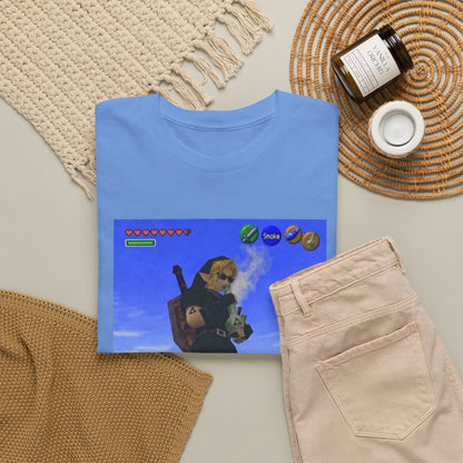 Dark Link Hitting The Bong Tee