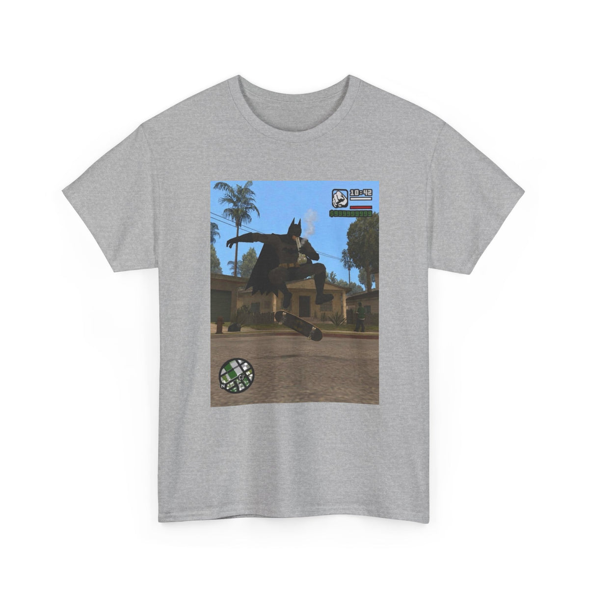 Batman Smoking Bong Skateboard Stunt Tee