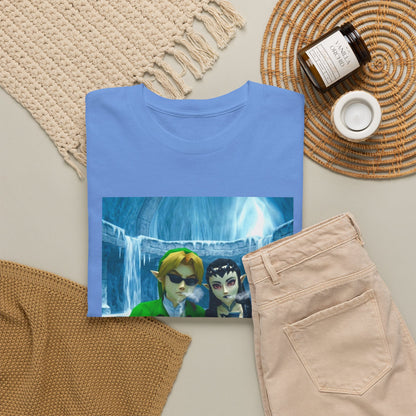 Link And Zora Chilling In Ice Cavern