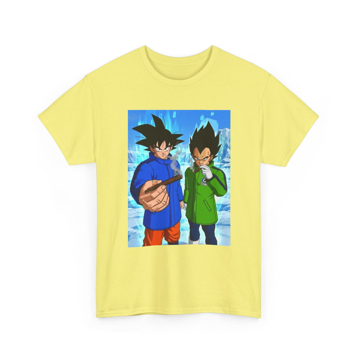 Goku and Vegeta Chillin' On Ice