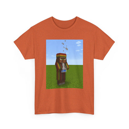 Rasta Minecraft Villager Smoking Tee