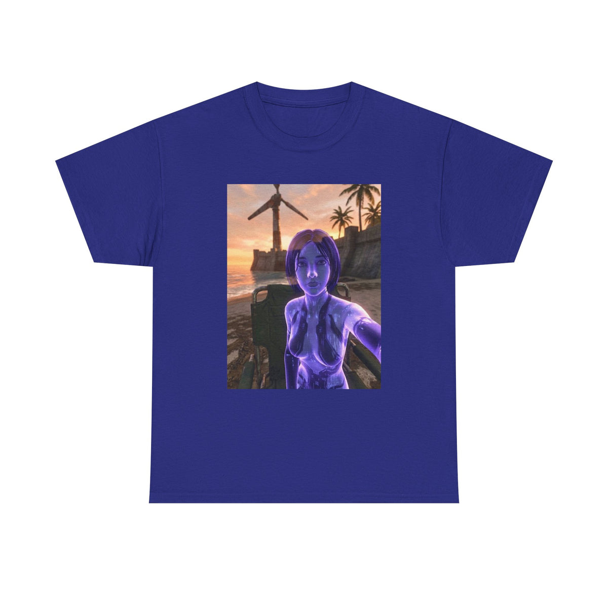 Cortana's Beach Sunset Selfie Tee