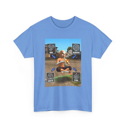 Avatar Character Floating While Smoking Bong Tee