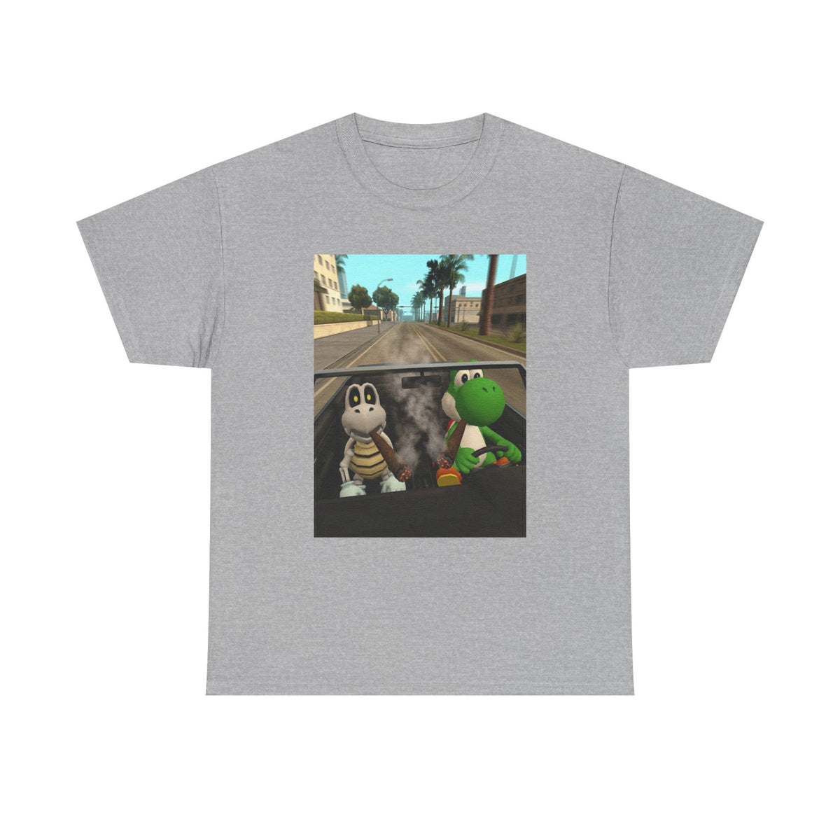 Yoshi And Dry Bones Cruising And Smoking (Design 5)