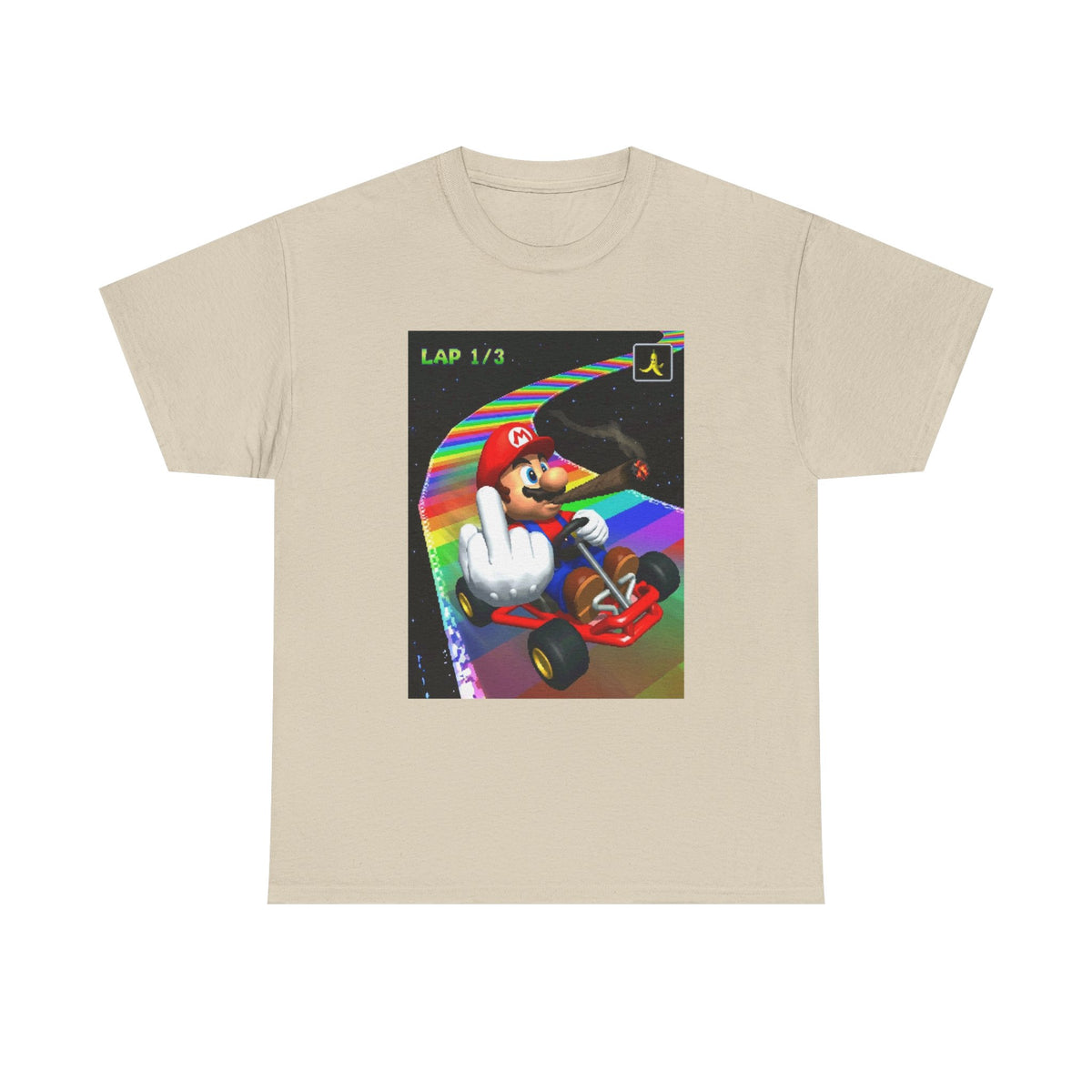Mario Karting, Blazing, And Flipping The Bird Tee