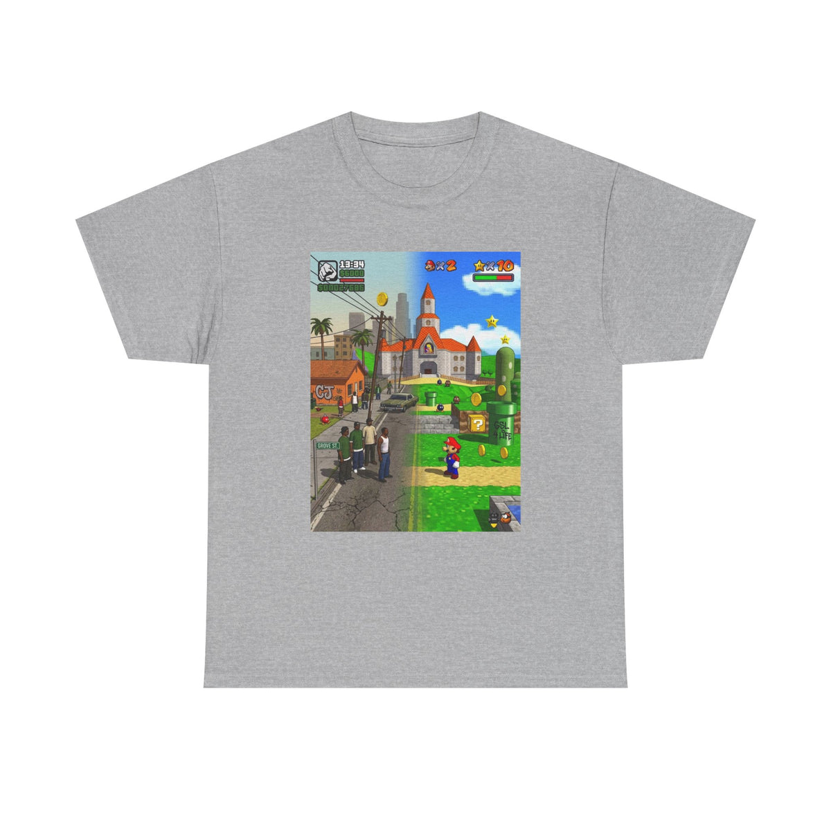 GTA San Andreas Meets Mario Mashup Tee