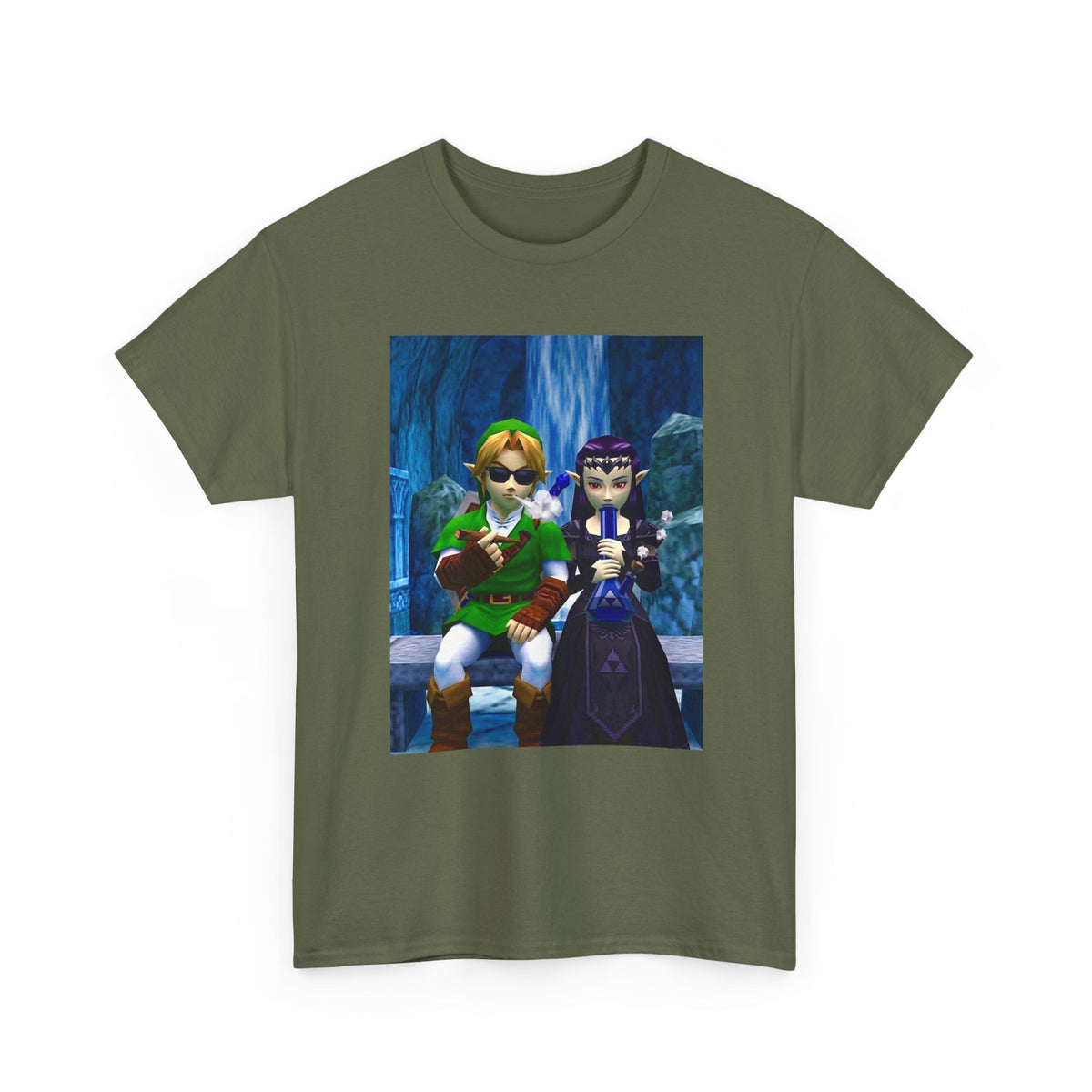 Hero and Princess Taking A Hit Tee