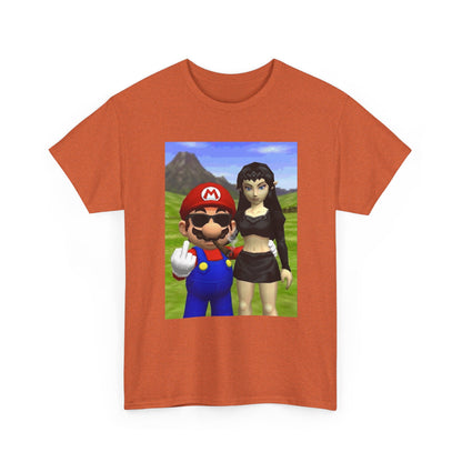 Edgy Mario & Malon Flipping Off Tee