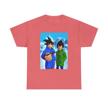 Goku and Vegeta Chilling in Icy Scene Tee