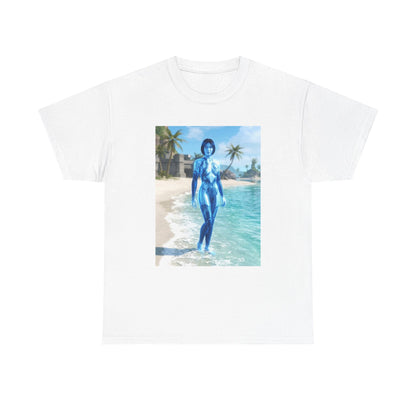 Cortana On Tropical Beach Tee