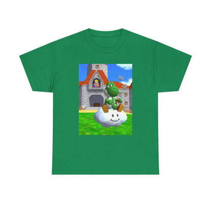 Yoshi Chilling On A Cloud With A Bong