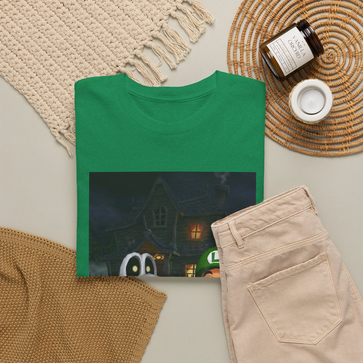 Luigi And Dry Bones Smoking Cigars Tee