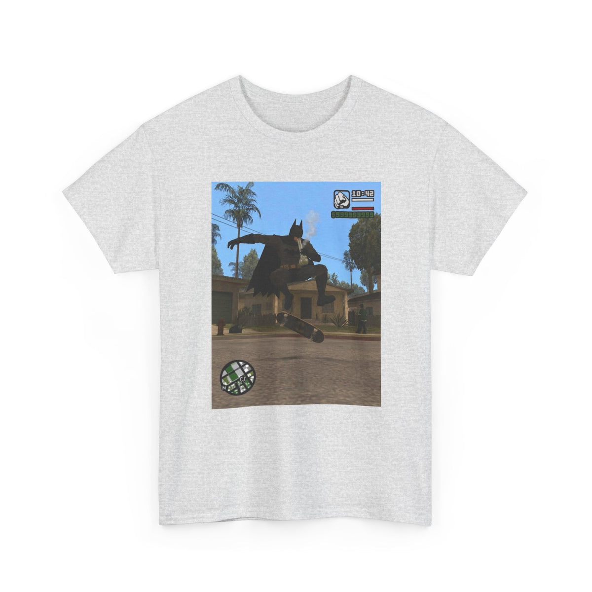 Batman Smoking Bong Skateboard Stunt Tee