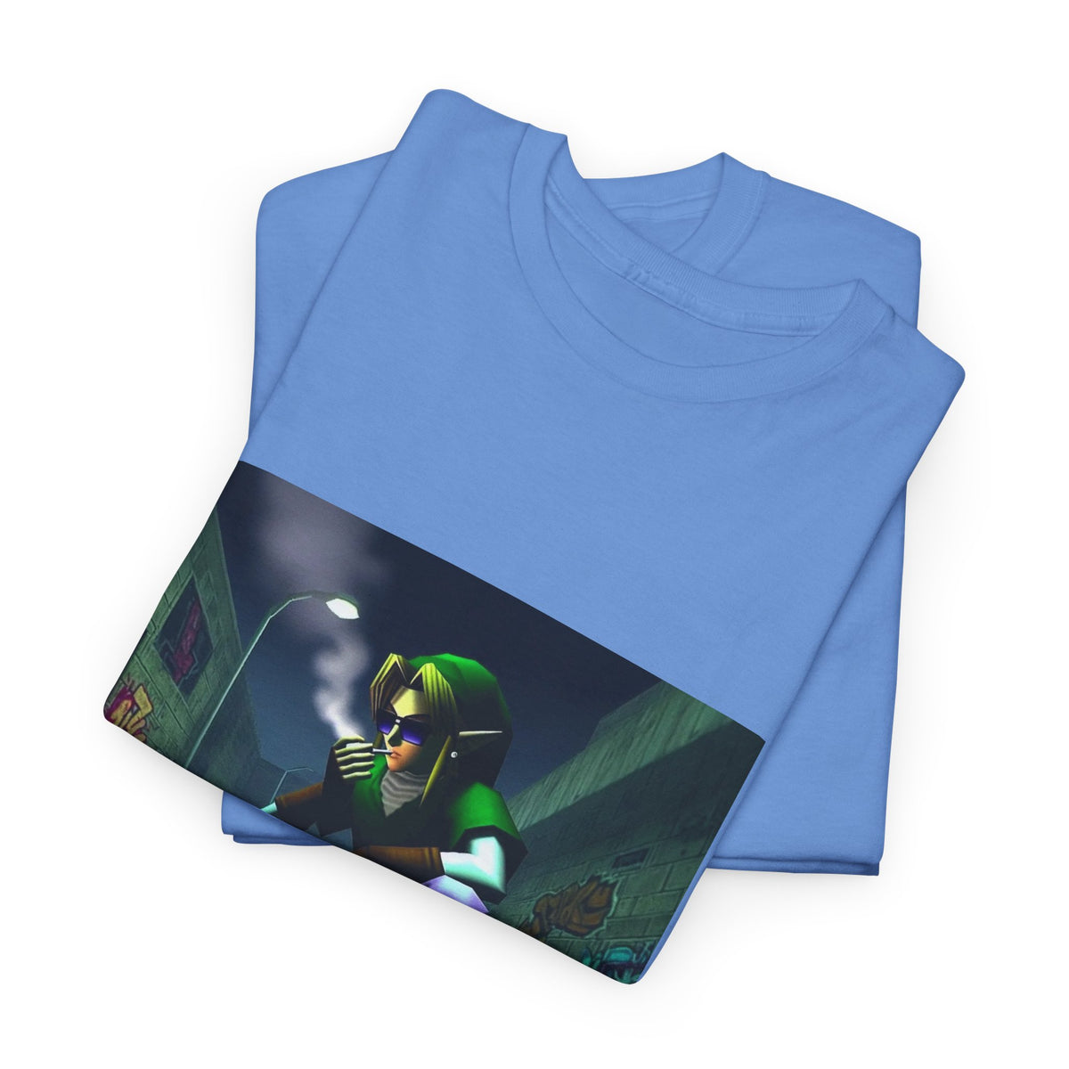 Skater Link Smoking In Dark Alley Tee