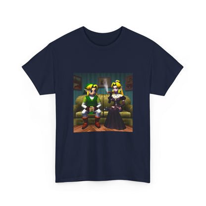 Link and Goth Peach Chillin' and Smoking Tee