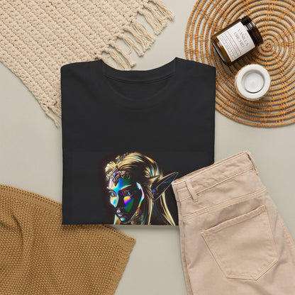Iridescent Elven Warrior Princess Chrome Tee