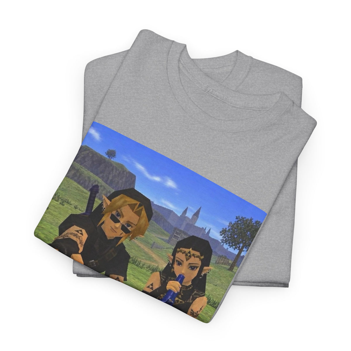 Dark Link And Dark Zelda Chilling Campfire Tee