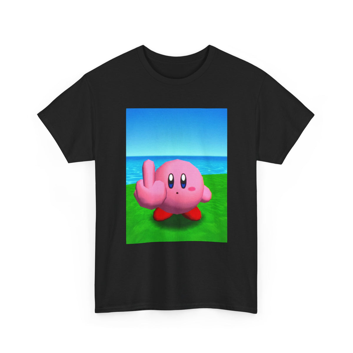 Kirby Flipping The Bird Tee (Design 5)