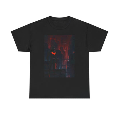 Cyberpunk Bat Hero In Neon City Tee