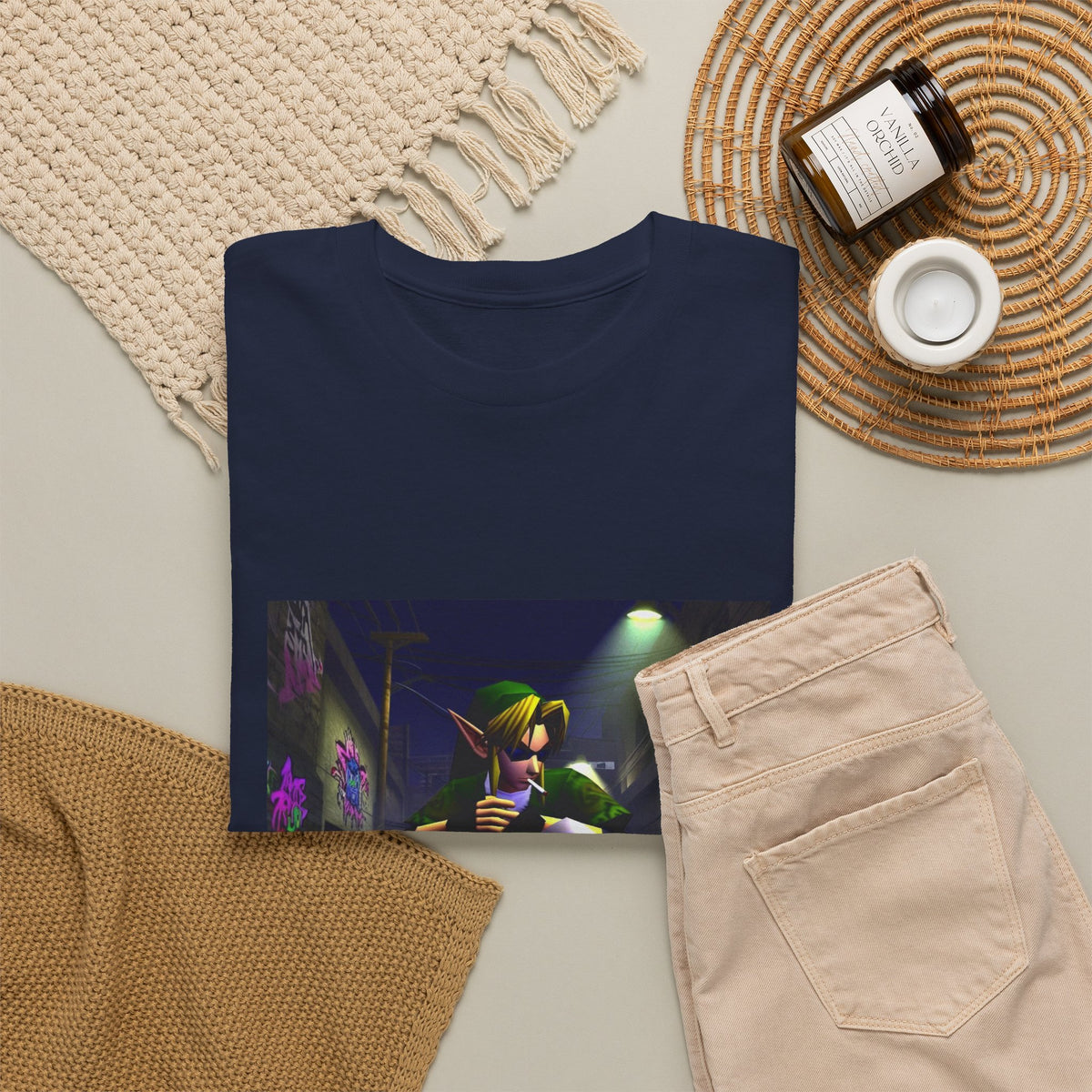 Skater Link Smoking In The Alley Tee (Design 7)