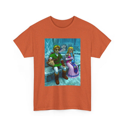 Link And Zelda Chilling In Ice Cavern