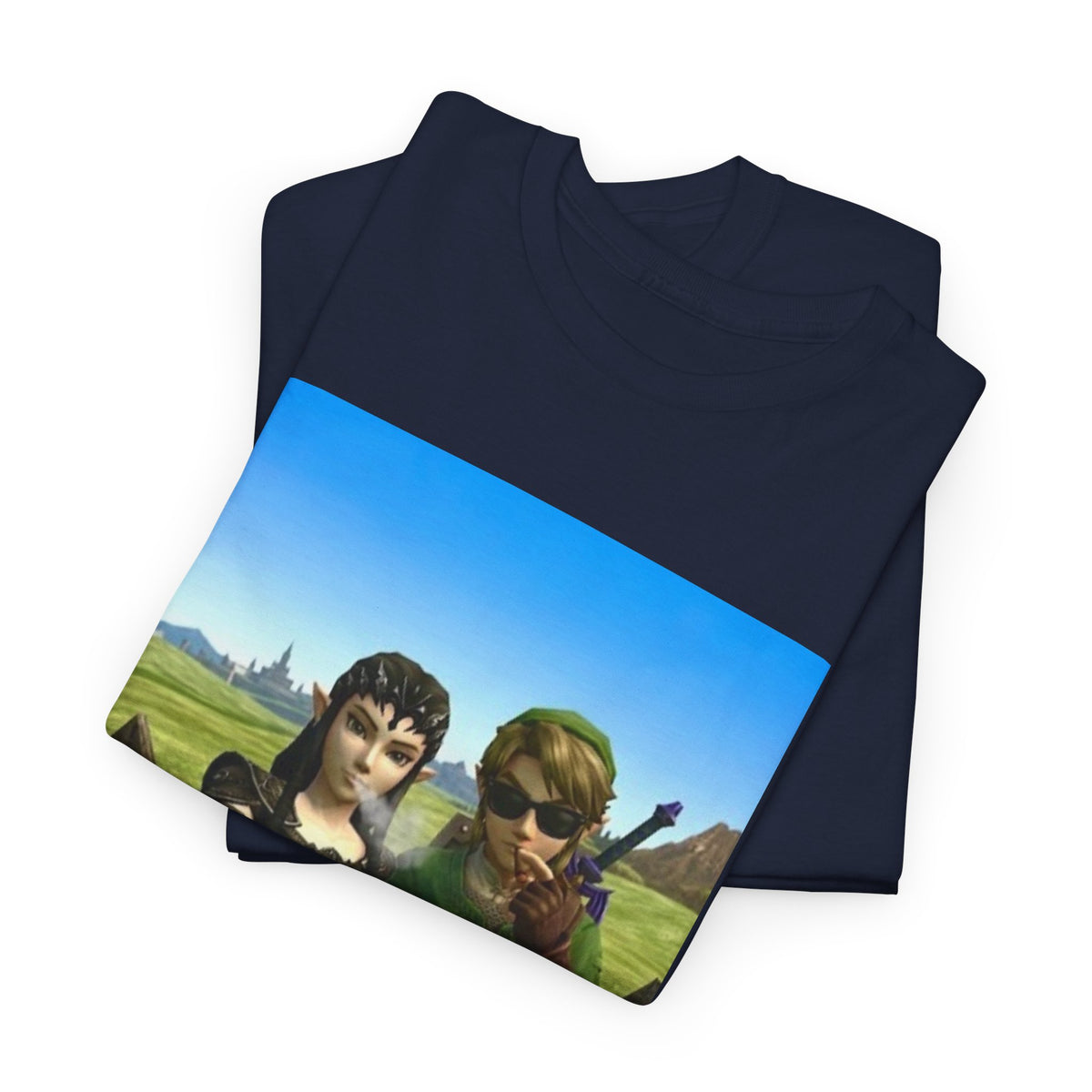 Link And Midna Smoking Blunts Tee
