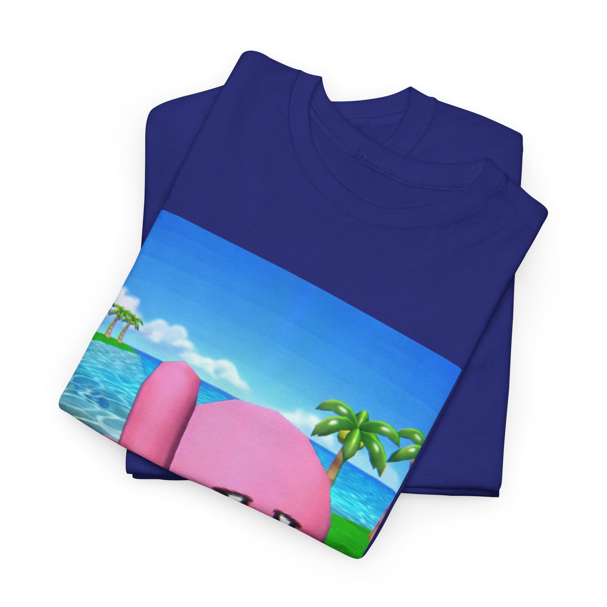 Kirby Giving The Finger Island Scene Tee