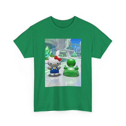 Hello Kitty And Green Blob Flipping The Bird