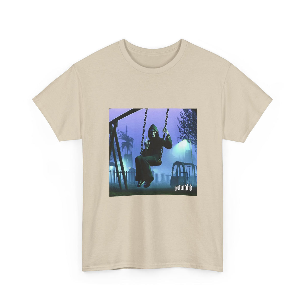 Grim Reaper Giving Middle Finger On Swing