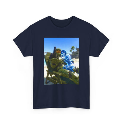 Master Chief And Cortana Chillin' Beach Vibes