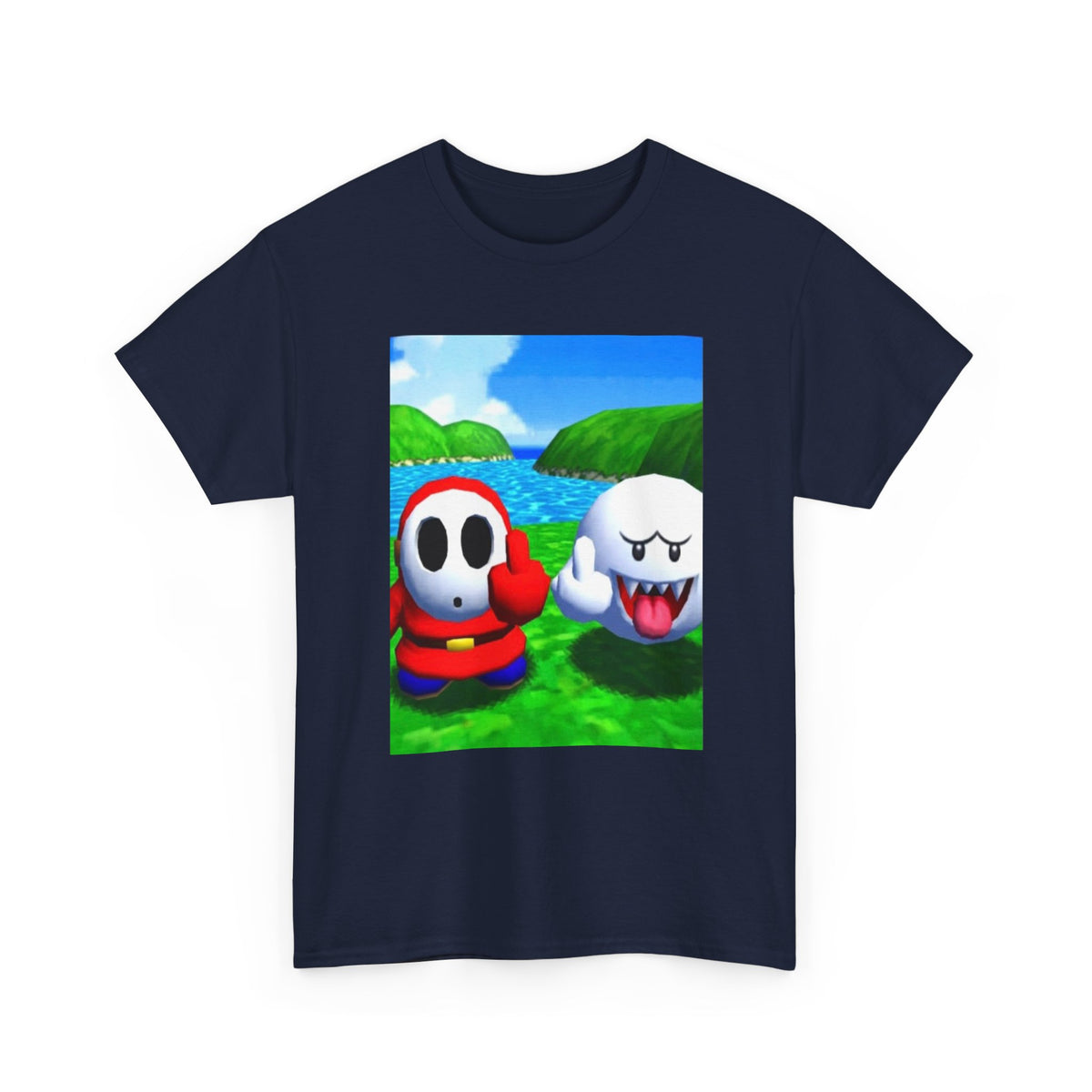 Shy Guy And Boo Middle Fingers Tee
