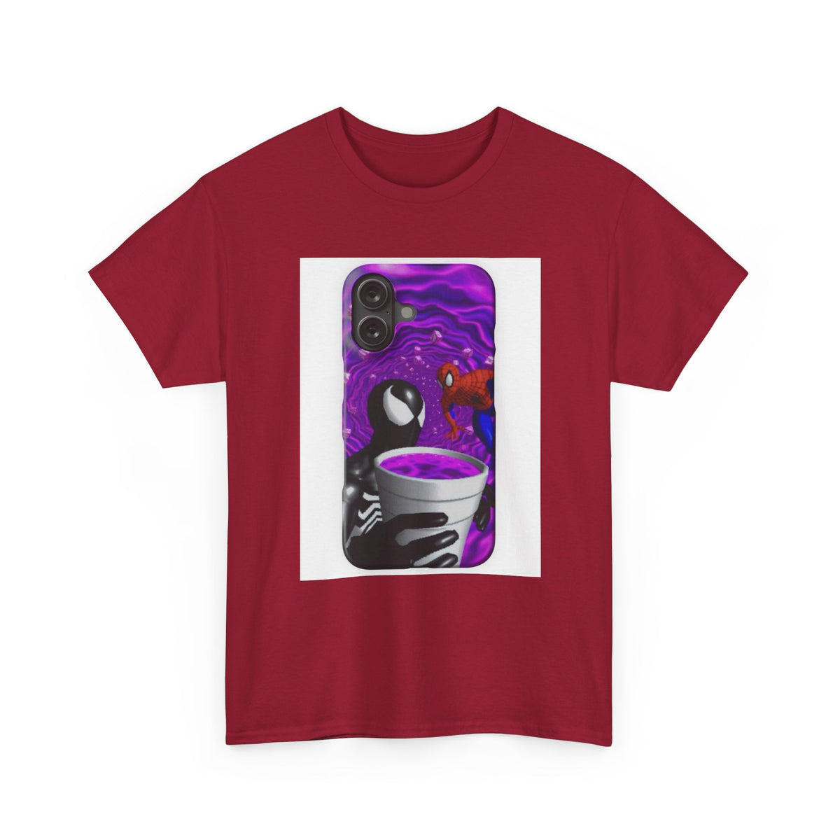Venom & Spider-Man In A Purple Vortex