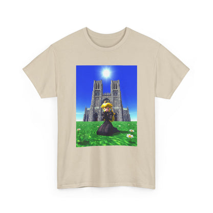 Goth Princess Peach Praying At Cathedral