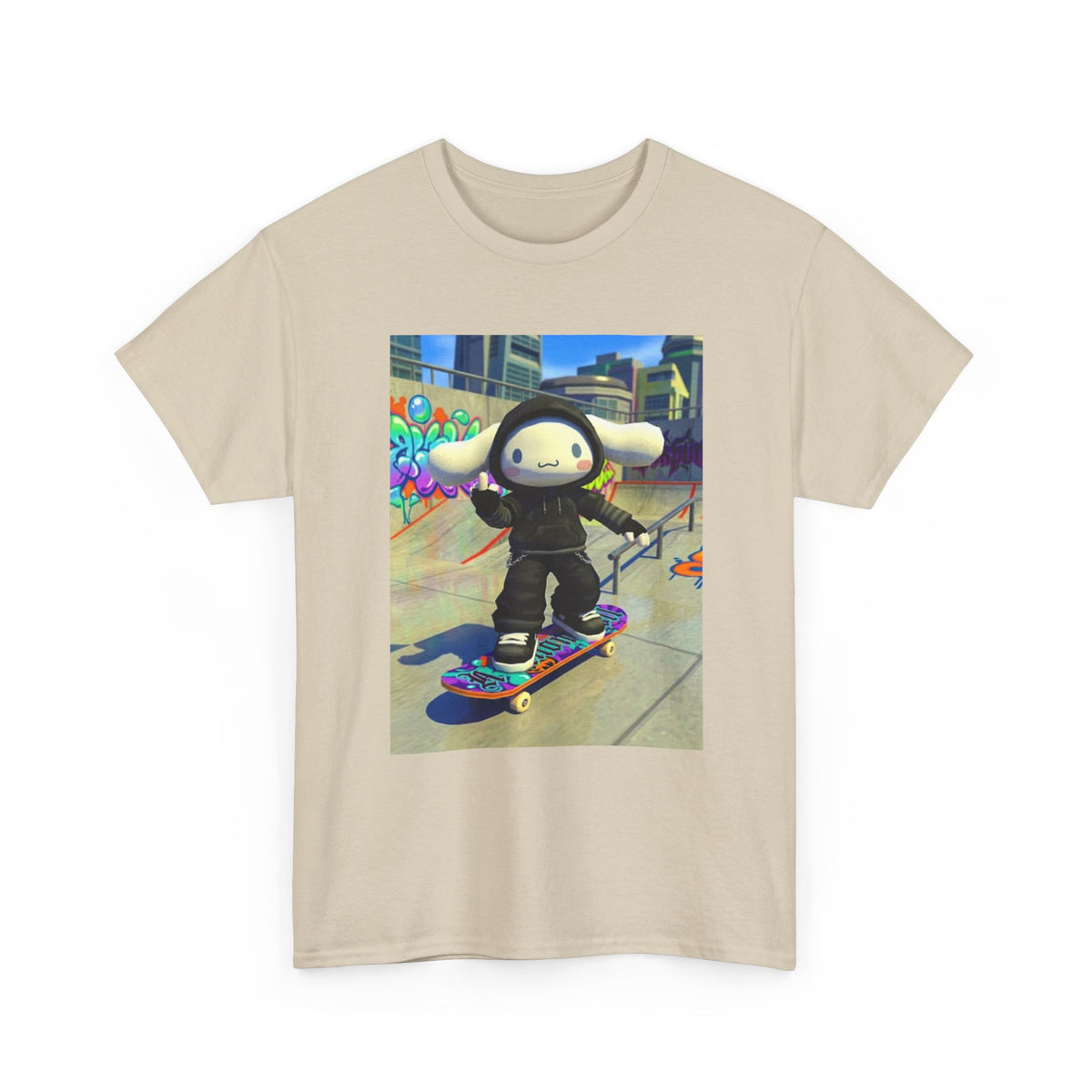 Edgy Cinnamoroll Skater Flipping Off Tee