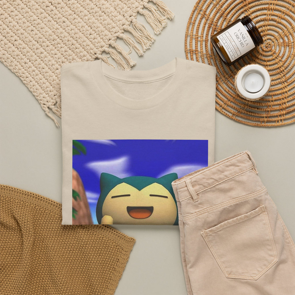 Snorlax Flipping The Bird Tee