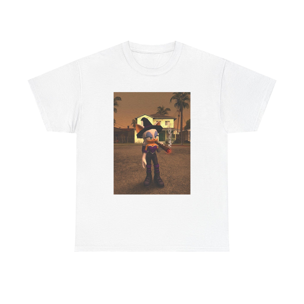 Rouge The Bat Smoking A Blunt Tee