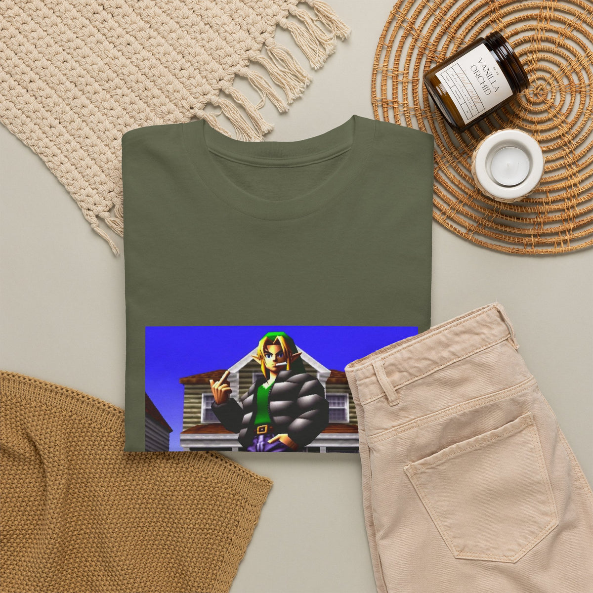 Link In Streetwear Flipping The Bird Tee